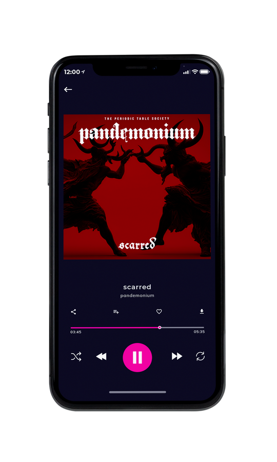 Tablet view of Premade Heavy Metal & Gothic Metal Book Cover - Dark Burgundy #7421 | AlbumArtZone*
