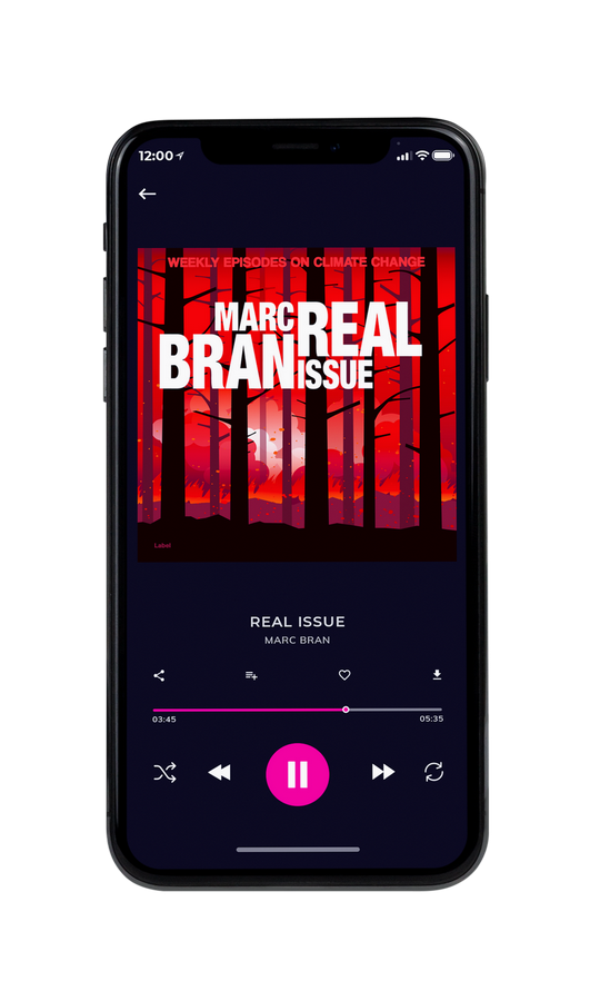 Tablet view of Premade Podcast Album Cover - Cinnabar #7841 | AlbumArtZone*