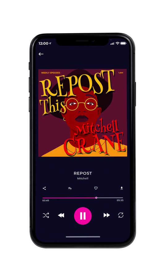 Tablet view of Premade Podcast Album Cover - Persian Plum #7854 | AlbumArtZone*