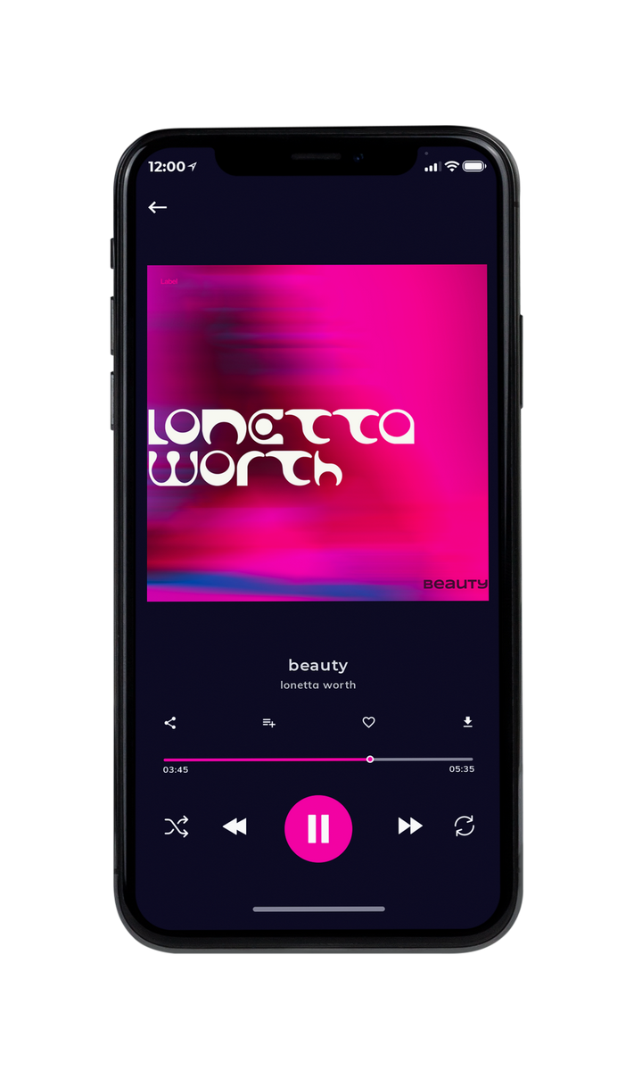 Tablet view of Premade Pop Album Cover - Red Violet #8408 | AlbumArtZone*