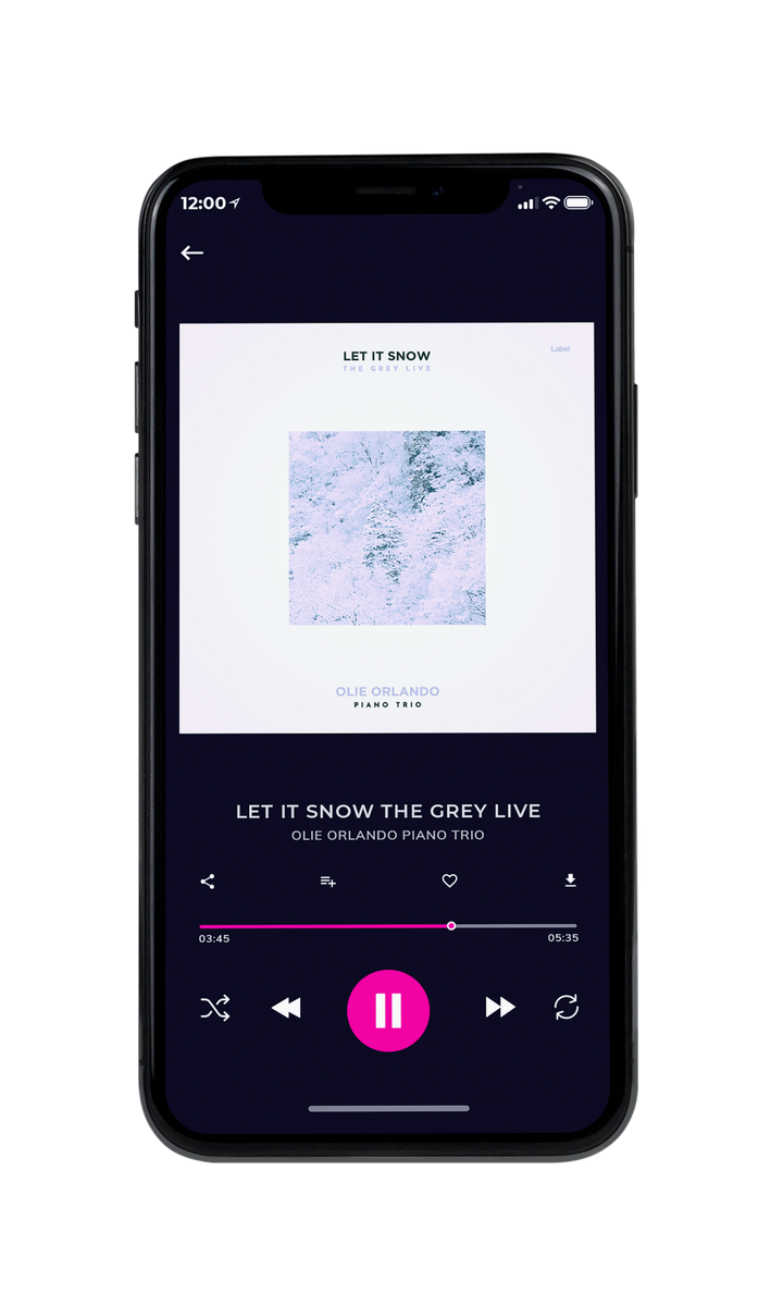 Tablet view of Premade Pop Album Cover - White Lilac #8643 | AlbumArtZone*