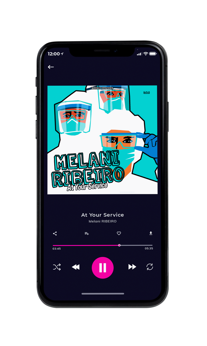 Tablet view of Premade Podcast Book Cover - Turquoise #8695 | AlbumArtZone*