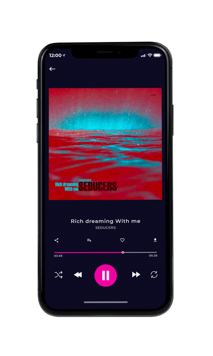 Tablet view of Premade Traditional Jazz & Blues Album Cover - Solid Pink #8761 | AlbumArtZone*
