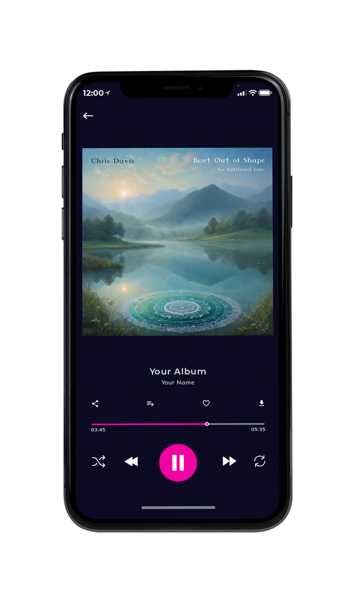 Tablet view of Premade Indie & Folk Music Album Cover - Juniper #10007 | AlbumArtZone*