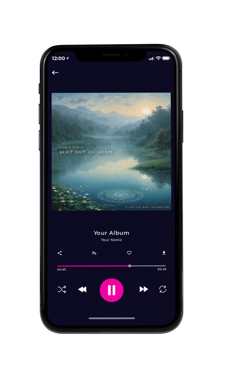 Tablet view of Premade Indie & Folk Music Book Cover - Nevada #10009 | AlbumArtZone*