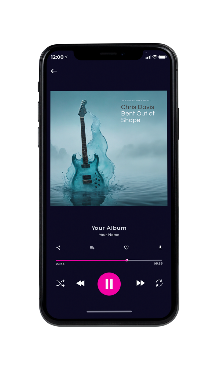 Tablet view of Premade Rock,Punk & Alternative Album Cover - Cascade #10043 | AlbumArtZone*