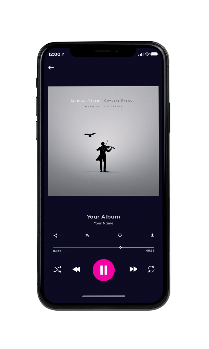 Tablet view of Premade Classical & Romantic Music Album Cover - Cotton Seed #10074 | AlbumArtZone*