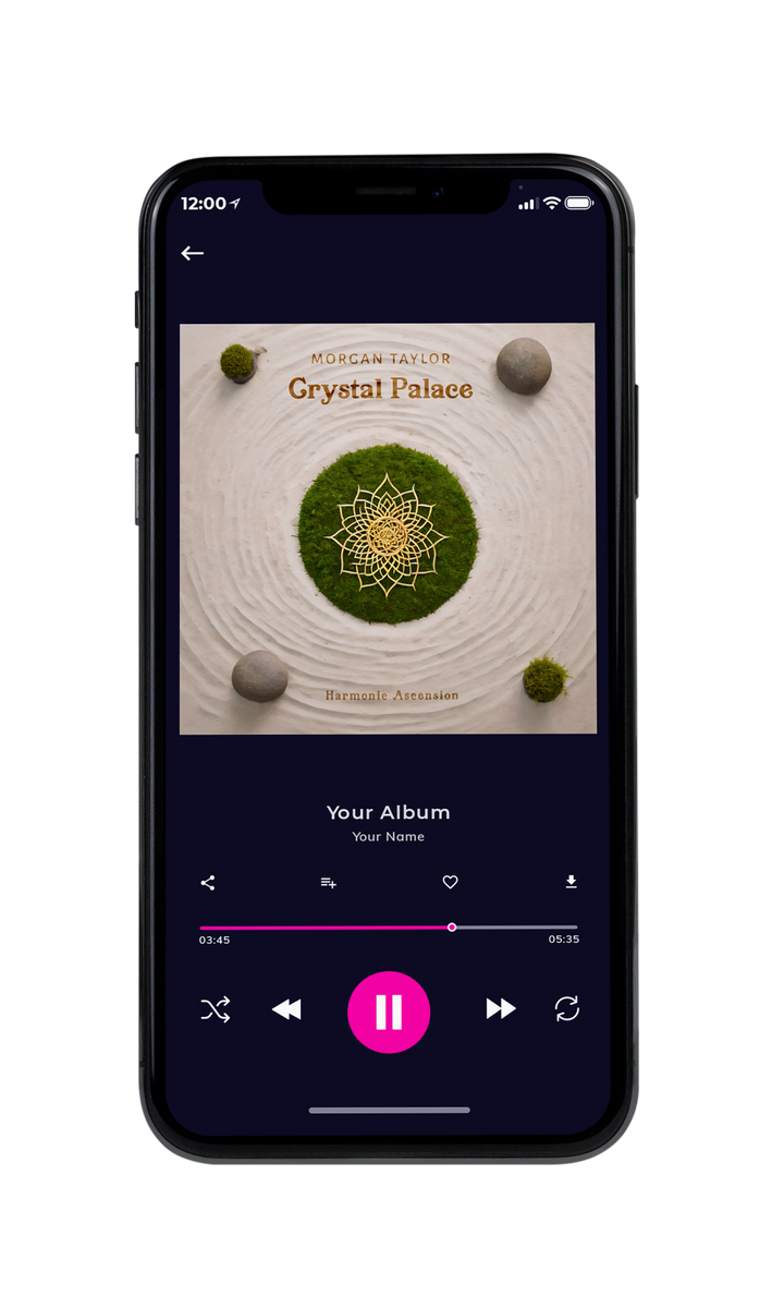 Tablet view of Premade Indie & Folk Music Album Cover - Soft Amber #10075 | AlbumArtZone*
