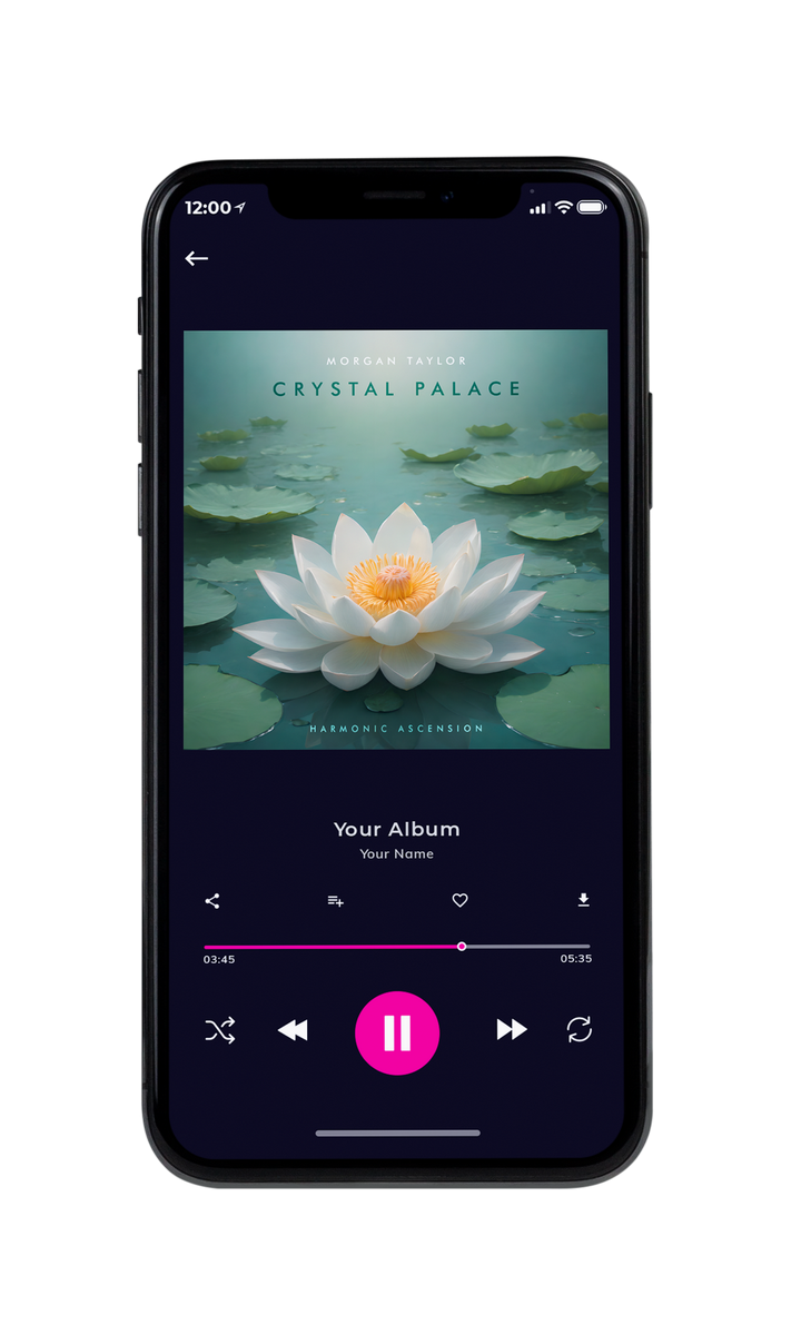 Tablet view of Premade Podcast Album Cover - Viridian Green #10079 | AlbumArtZone*