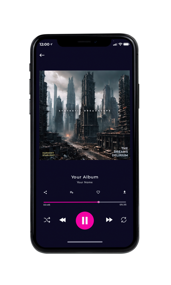 Tablet view of Premade Electronica & Ambient Book Cover - Outer Space #10114 | AlbumArtZone*