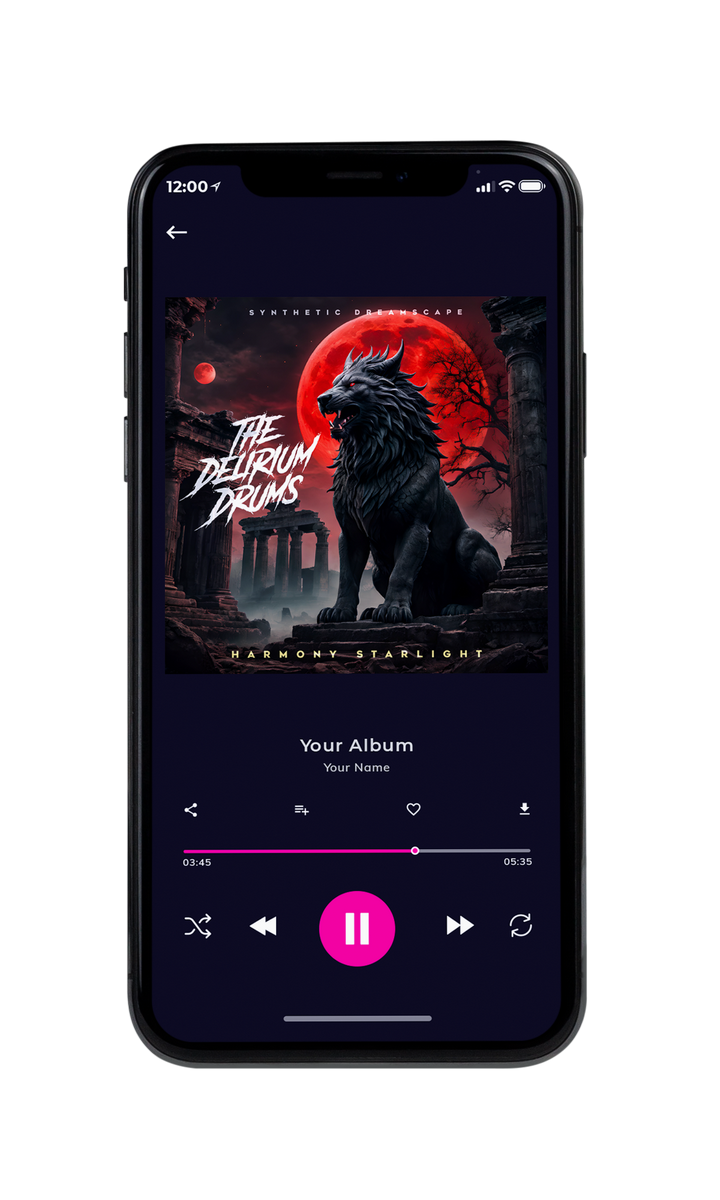 Tablet view of Premade Rock,Punk & Alternative Album Cover - Thunder #10120 | AlbumArtZone*