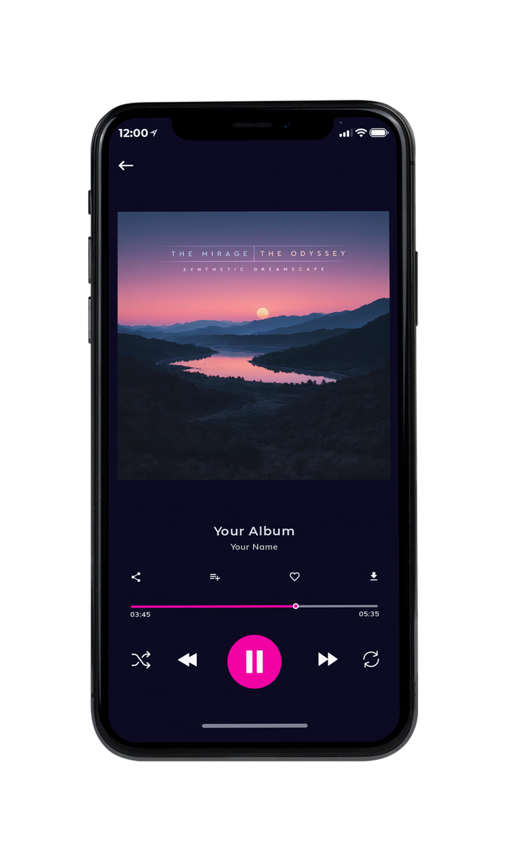 Tablet view of Premade New Age Album Cover - Puce #10151 | AlbumArtZone*