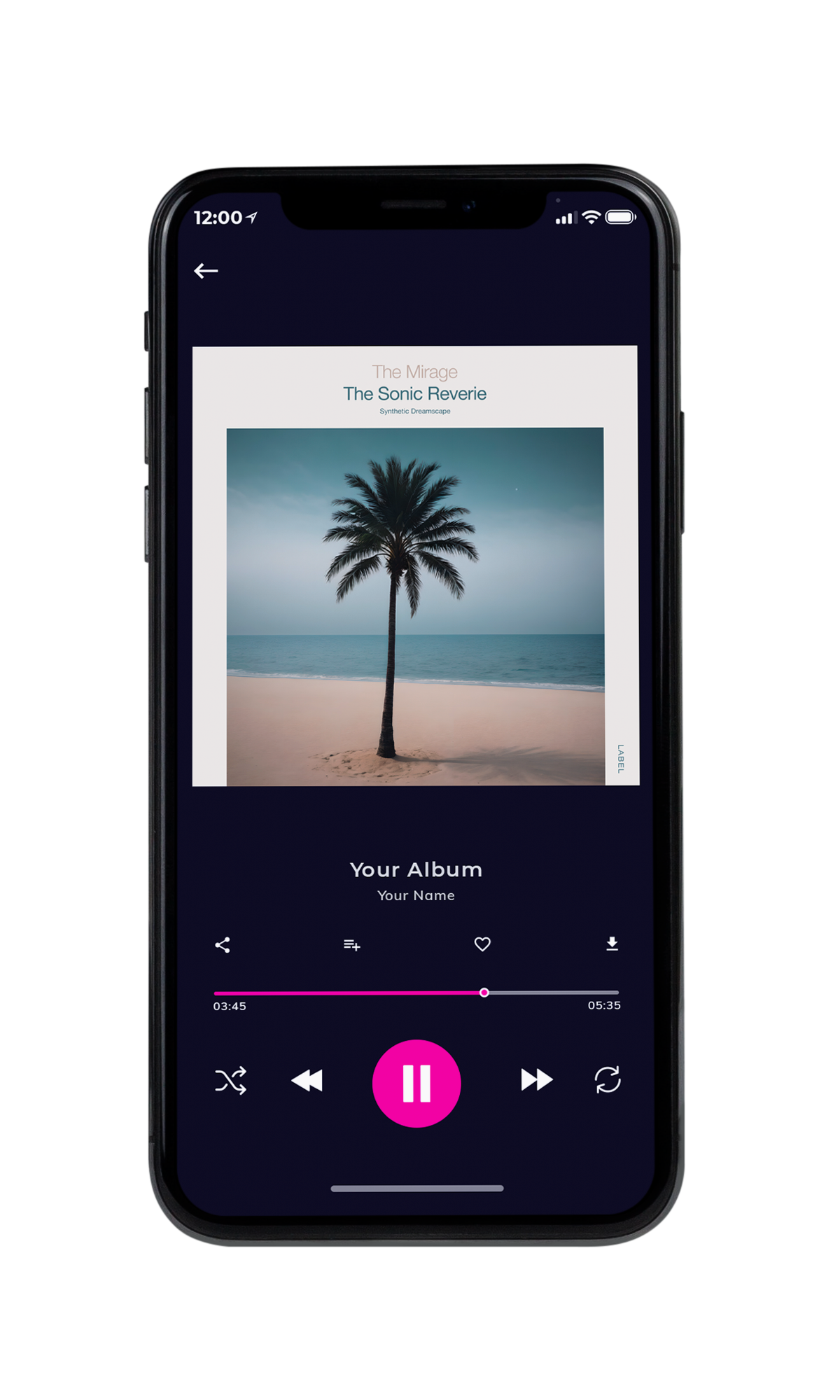 Tablet view of Premade Summer Hits Album Cover - Cloud #10176 | AlbumArtZone*