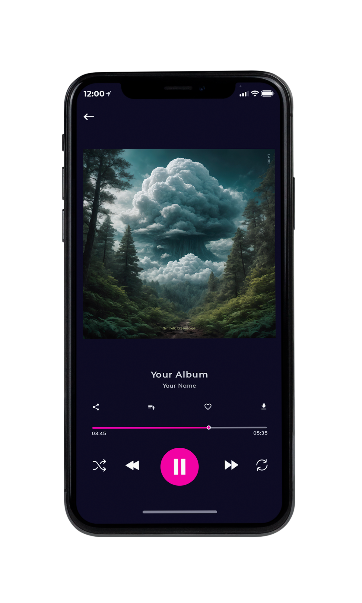 Tablet view of Premade Indie & Folk Music Album Cover - Outer Space #10179 | AlbumArtZone*