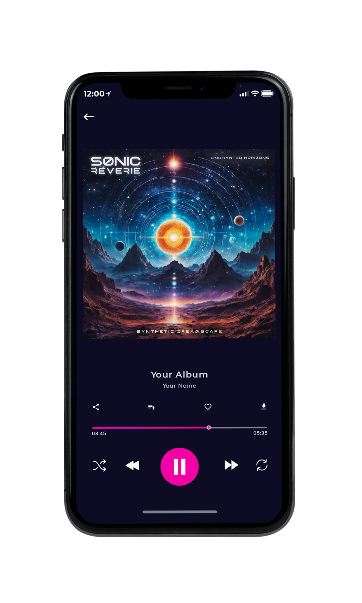 Tablet view of Premade Electronica & Ambient Album Cover - Steel Gray #10194 | AlbumArtZone*