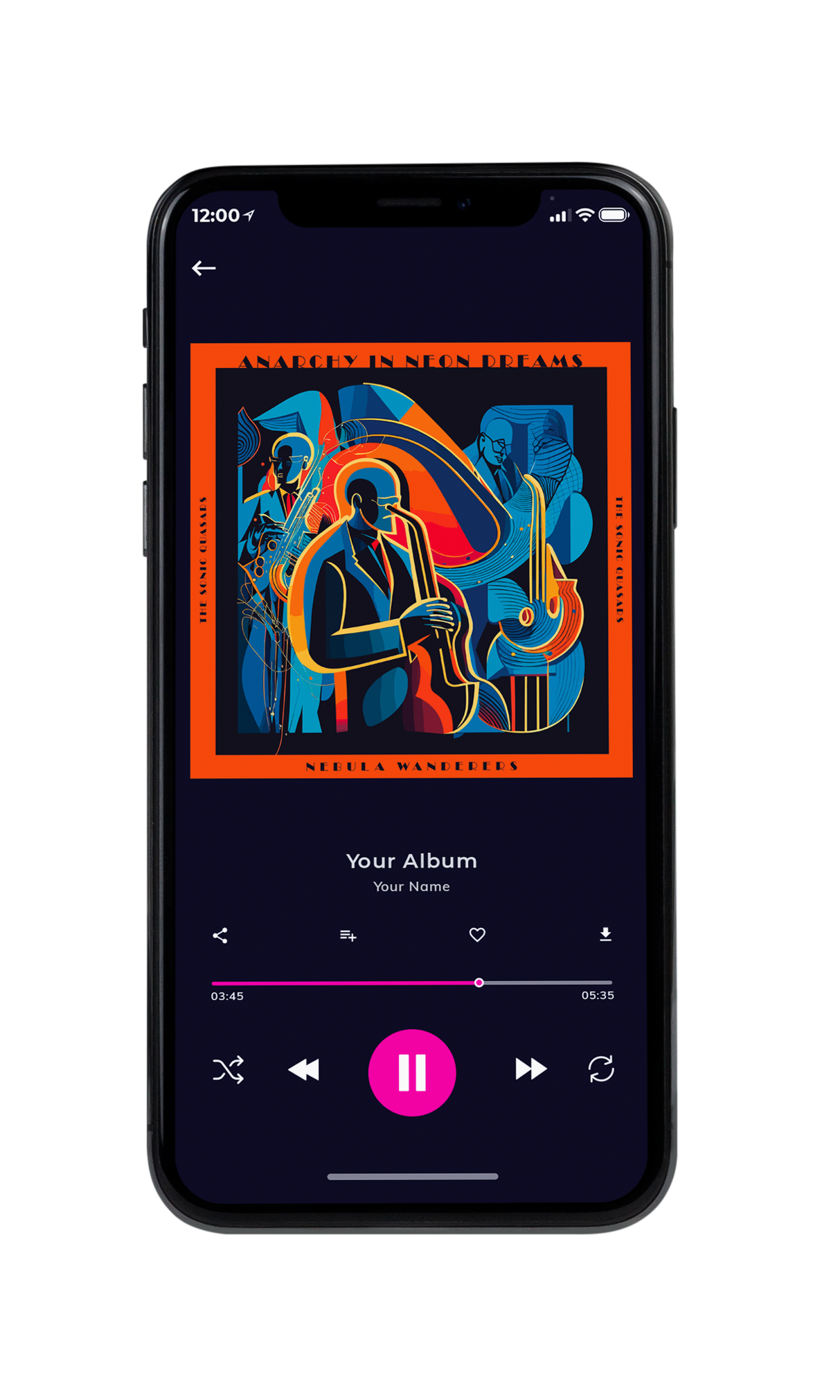 Tablet view of Premade Traditional Jazz & Blues Album Cover - Flamingo #10243 | AlbumArtZone*