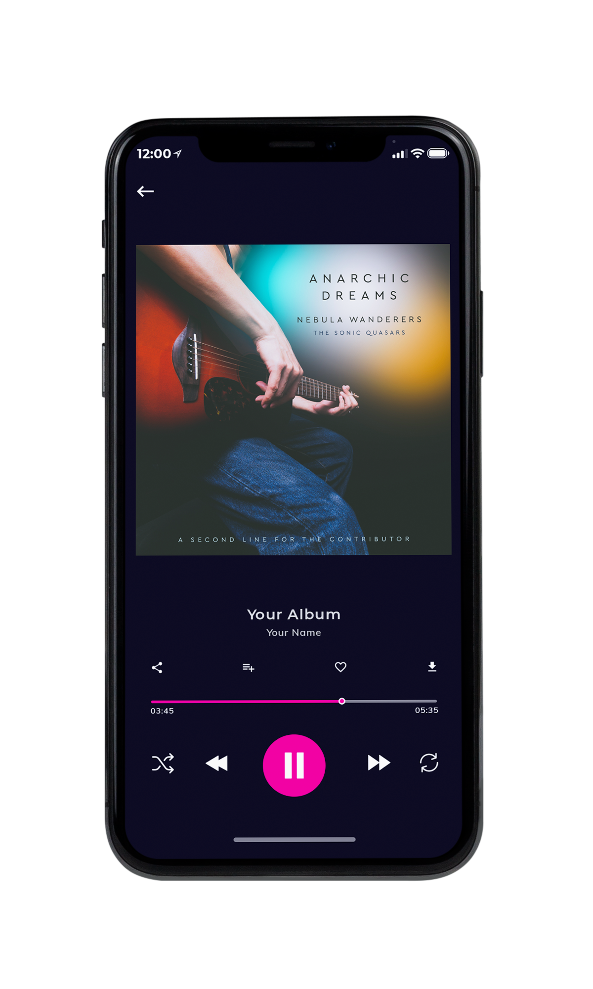 Tablet view of Premade Country & Acoustic Book Cover - Vanilla #10260 | AlbumArtZone*