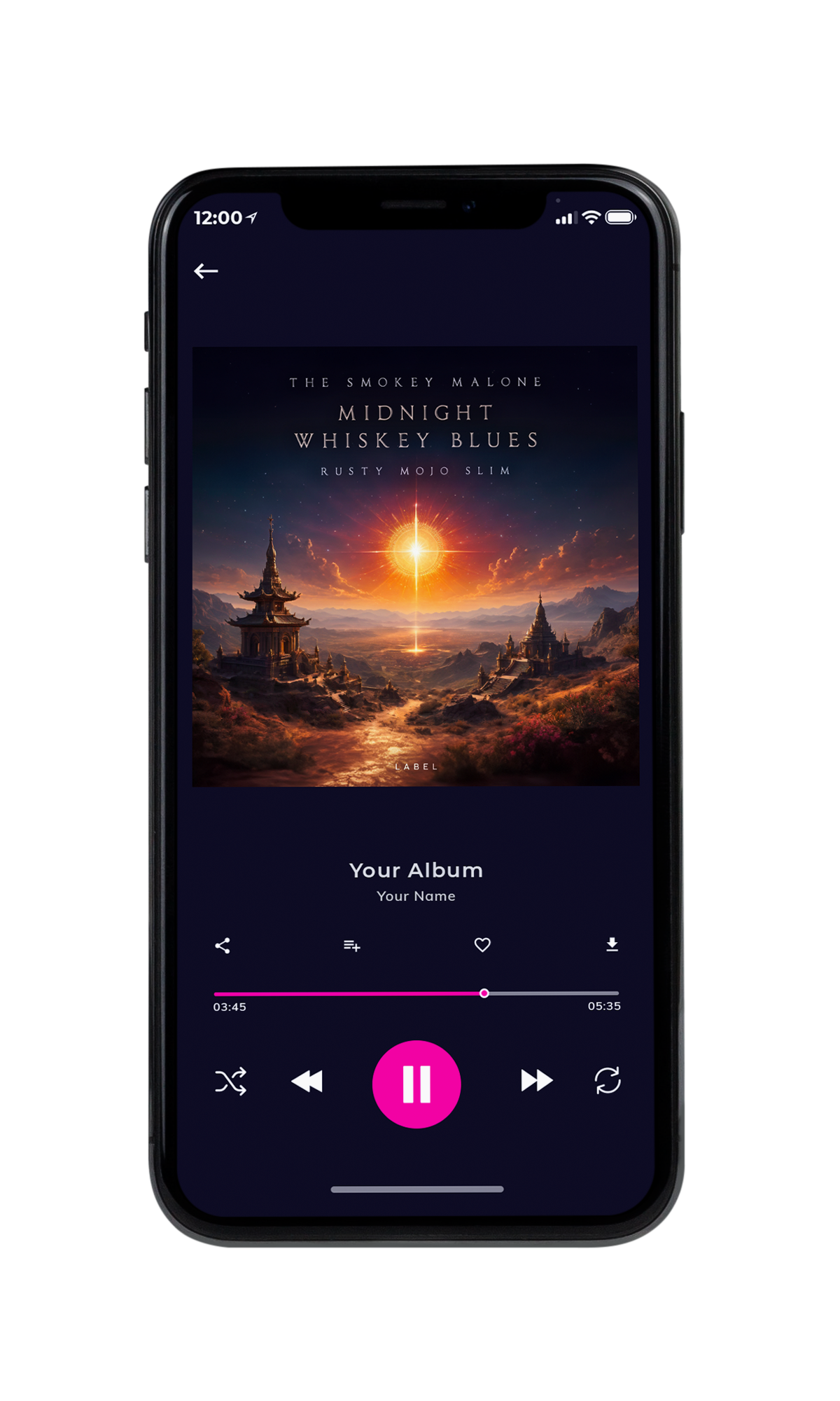 Tablet view of Premade Electronica & Ambient Album Cover - Thunder #10286 | AlbumArtZone*