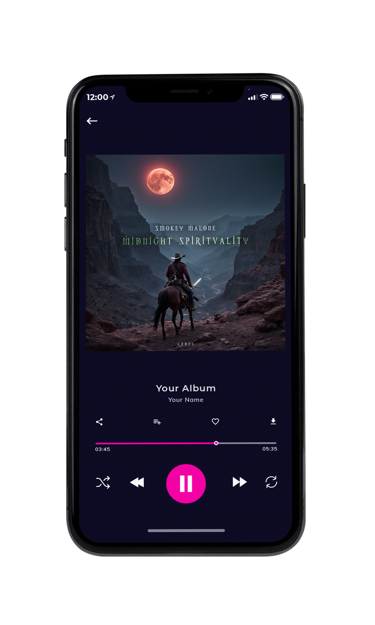 Tablet view of Premade Country & Acoustic Book Cover - Tuna #10293 | AlbumArtZone*
