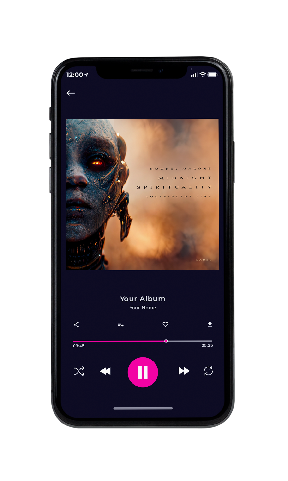 Tablet view of Premade Electronica & Ambient Album Cover - Teak #10306 | AlbumArtZone*