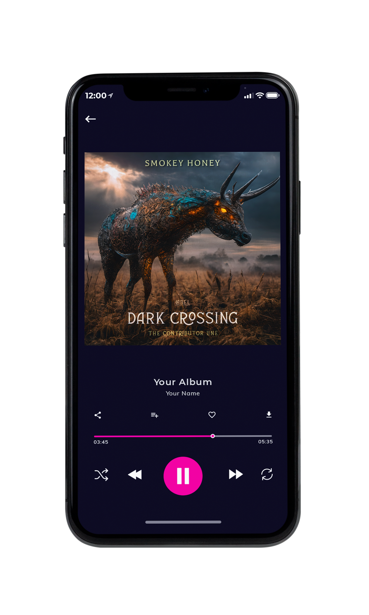 Tablet view of Premade Country & Acoustic Book Cover - Merlin #10371 | AlbumArtZone*