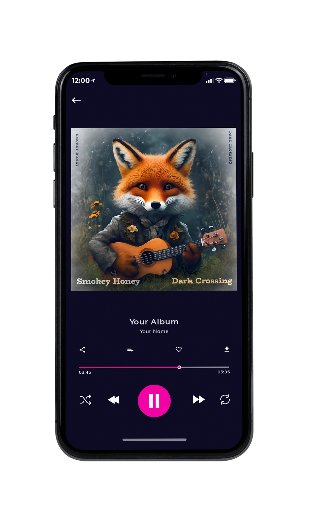 Tablet view of Premade Country & Acoustic Album Cover - Lunar Green #10376 | AlbumArtZone*