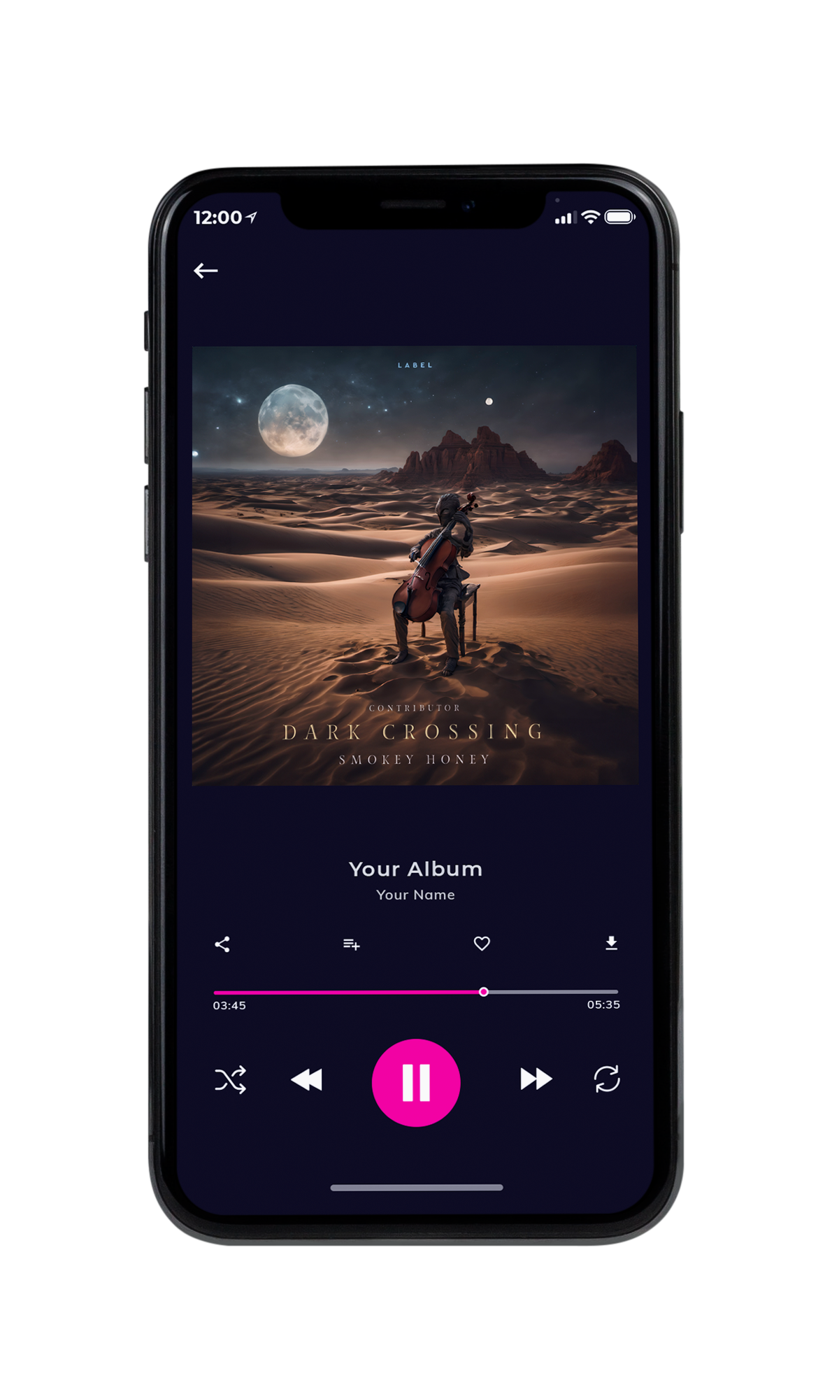 Tablet view of Premade Country & Acoustic Album Cover - Dune #10417 | AlbumArtZone*