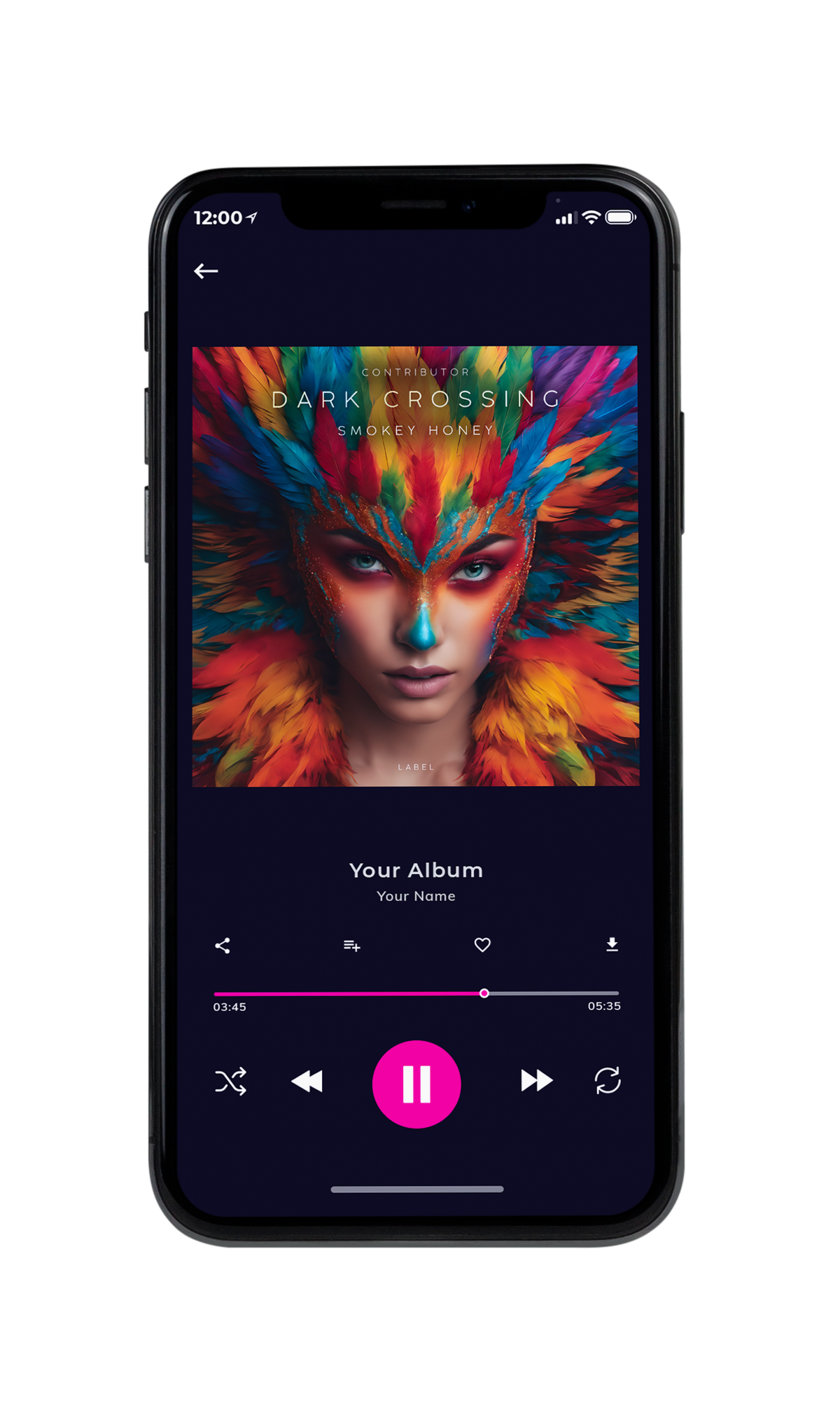 Tablet view of Premade Indie & Folk Music Book Cover - Thunder #10424 | AlbumArtZone*