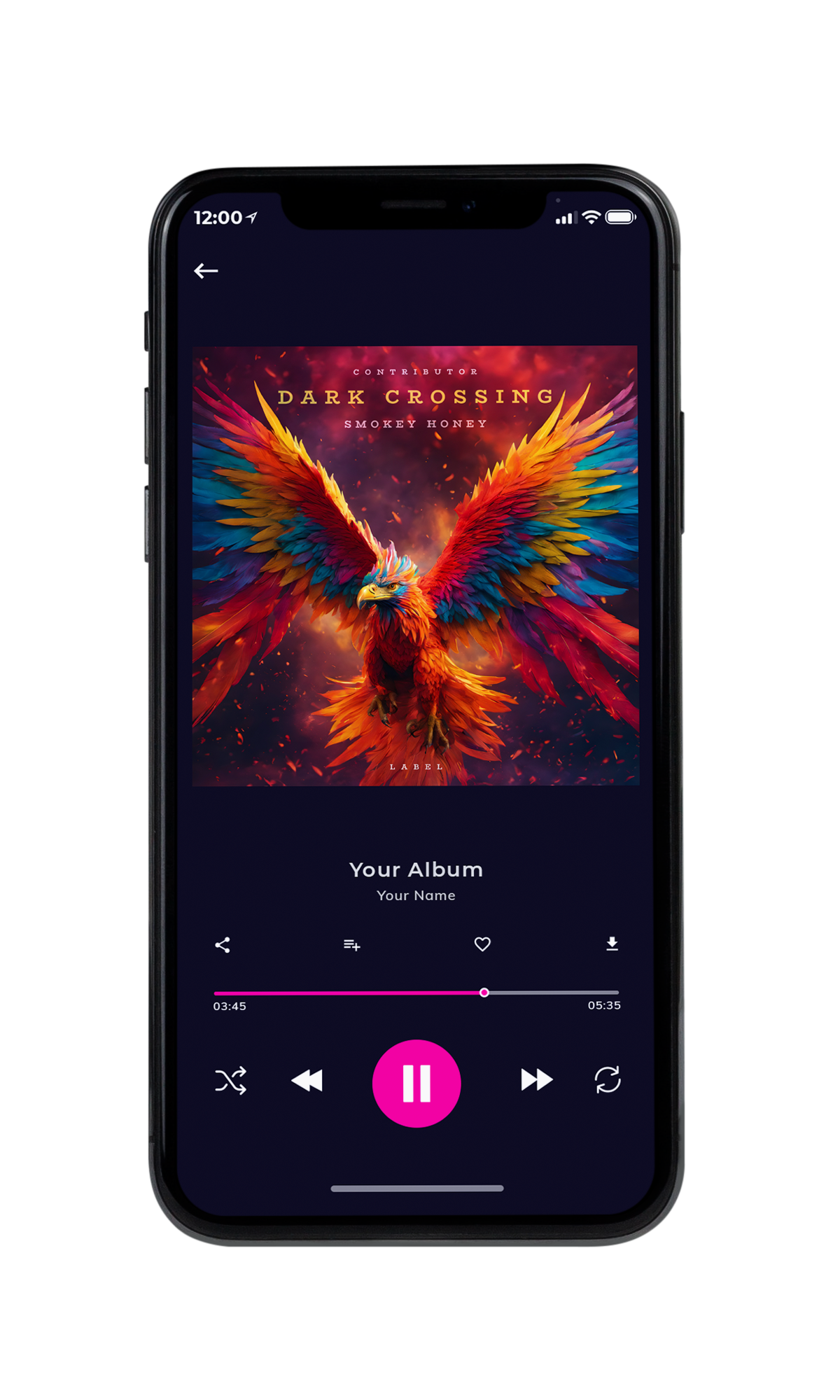 Tablet view of Premade Country & Acoustic Album Cover - Crater Brown #10433 | AlbumArtZone*