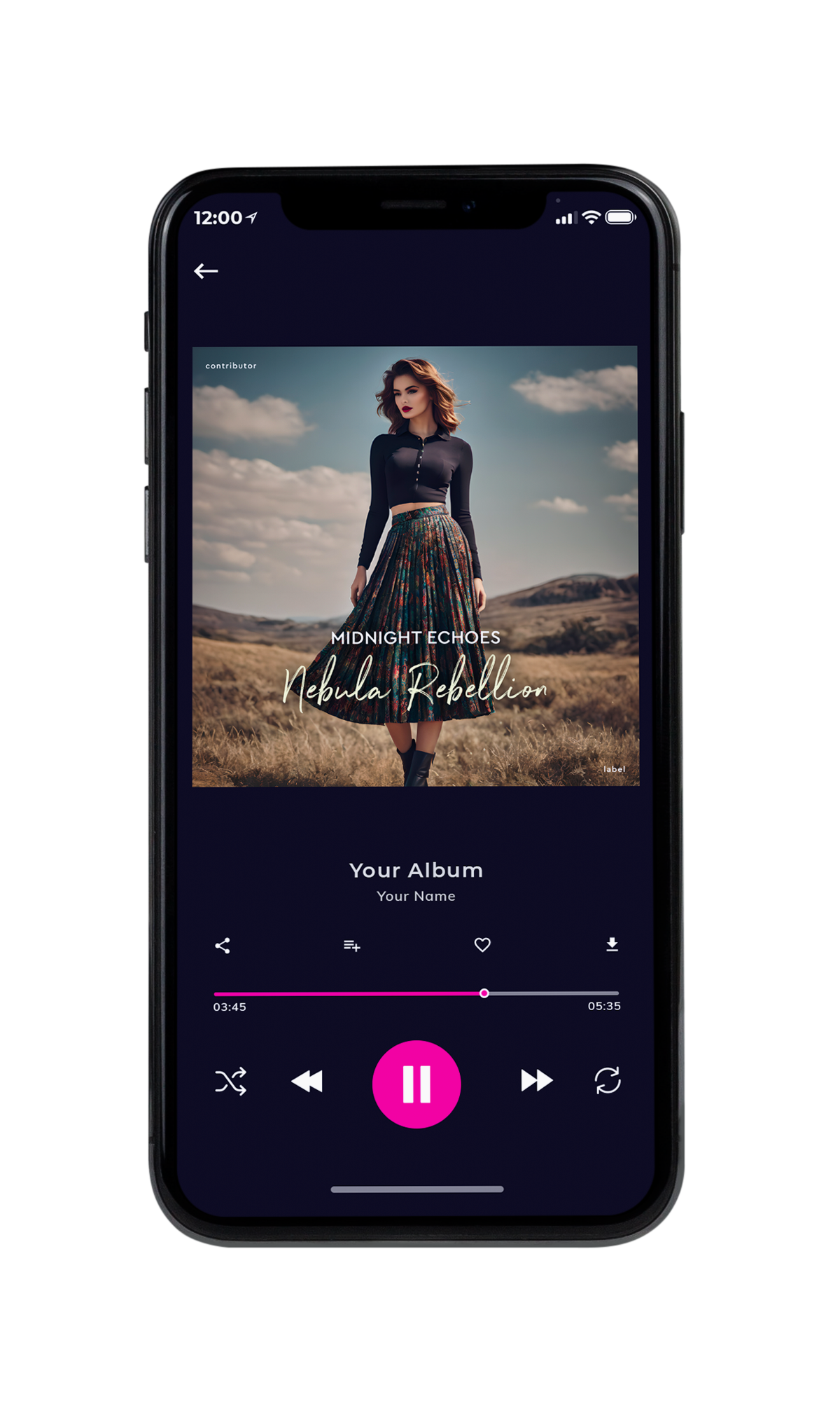 Tablet view of Premade Country & Acoustic Book Cover - Makara #10444 | AlbumArtZone*