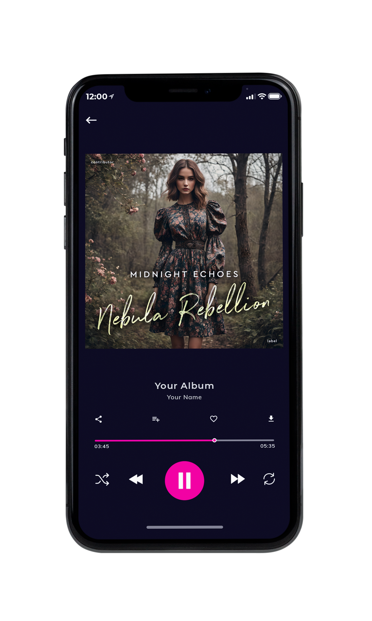 Tablet view of Premade Indie & Folk Music Book Cover - Armadillo #10447 | AlbumArtZone*