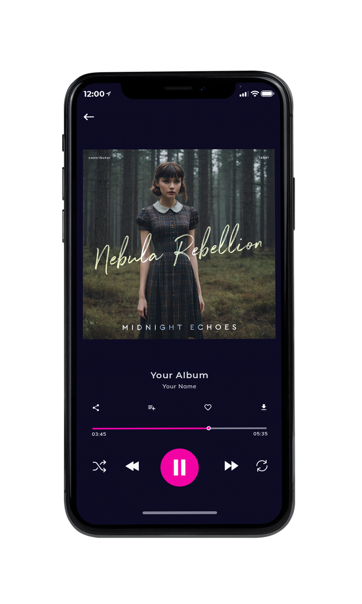Tablet view of Premade Indie & Folk Music Book Cover - Armadillo #10448 | AlbumArtZone*