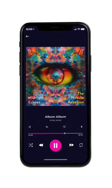 Tablet view of Premade Contemporary Music Album Cover - Outer Space #10482 | AlbumArtZone*