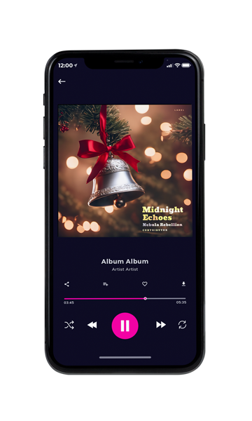Tablet view of Premade Christmas Music Album Cover - Rock #10552 | AlbumArtZone*