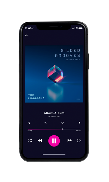 Tablet view of Premade Electronica & Ambient Album Cover - Deep Sapphire #10627 | AlbumArtZone*
