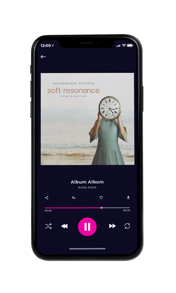 Tablet view of Premade Indie & Folk Music Album Cover - Swirl #10688 | AlbumArtZone*