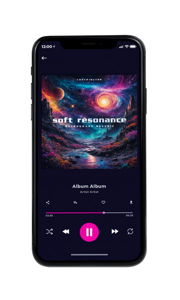 Tablet view of Premade Electronica & Ambient Album Cover - Steel Gray #10740 | AlbumArtZone*