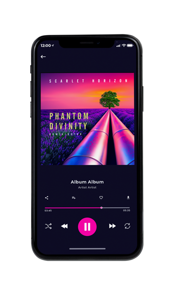 Tablet view of Premade Electronica & Ambient Book Cover - Mulberry #10915 | AlbumArtZone*