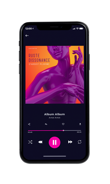 Tablet view of Premade Electronica & Ambient Album Cover - Plum #10965 | AlbumArtZone*