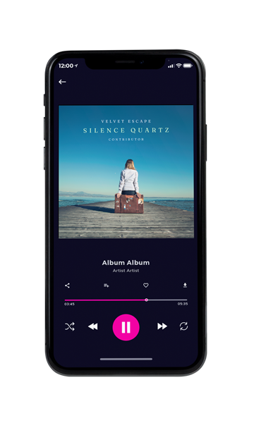 Tablet view of Premade Indie & Folk Music Book Cover - Smalt Blue #11037 | AlbumArtZone*