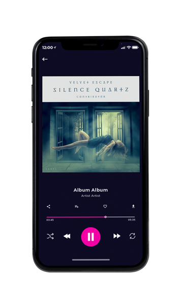 Tablet view of Premade Electronica & Ambient Album Cover - Oxford Blue #11045 | AlbumArtZone*