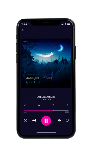 Tablet view of Premade Electronica & Ambient Album Cover - Black Pearl #11262 | AlbumArtZone*