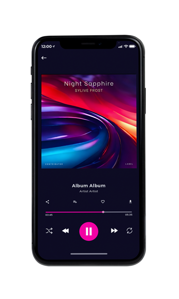 Tablet view of Premade Contemporary Music Album Cover - Violet #11300 | AlbumArtZone*