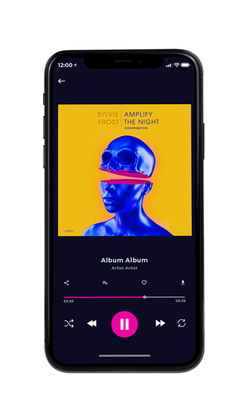 Tablet view of Premade Contemporary Music Album Cover - Persian Blue #11340 | AlbumArtZone*