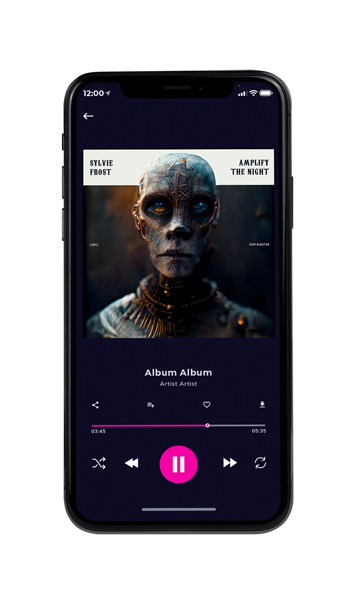 Tablet view of Premade Electronica & Ambient Album Cover - Moon Mist #11346 | AlbumArtZone*