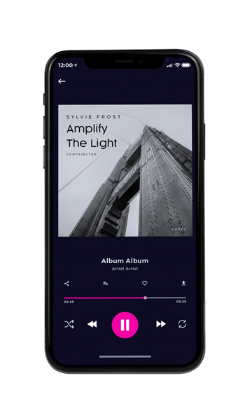 Tablet view of Premade Contemporary Music Album Cover - Silver #11366 | AlbumArtZone*