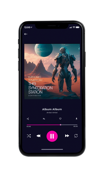 Tablet view of Premade Electronica & Ambient Book Cover - Outer Space #11411 | AlbumArtZone*