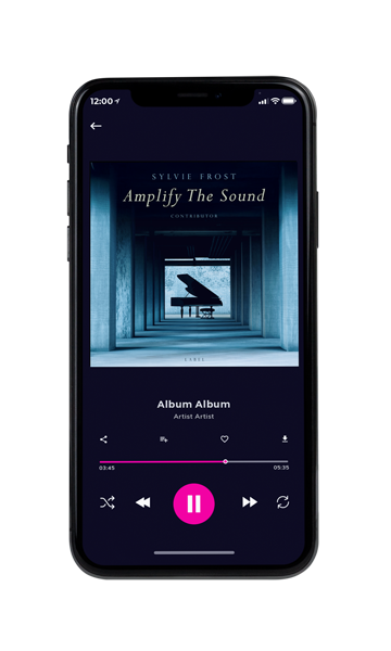 Tablet view of Premade Contemporary Music Album Cover - Rock Blue #11505 | AlbumArtZone*