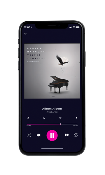 Tablet view of Premade Contemporary Music Album Cover - Cloudy #11517 | AlbumArtZone*