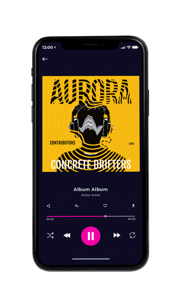 Tablet view of Premade Electronica & Ambient Album Cover - Amber #11547 | AlbumArtZone*